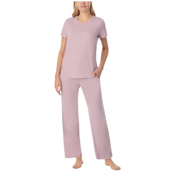 NEW Midnight by Carole Hochman Crepe Knit Sleep Set | Blush Pink - Picture 1 of 7